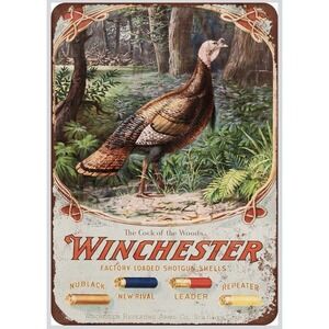 Retro Sign Winchester Gun Tin Metal Signs 8x12 Man Cave Garage Den Bar Cabin